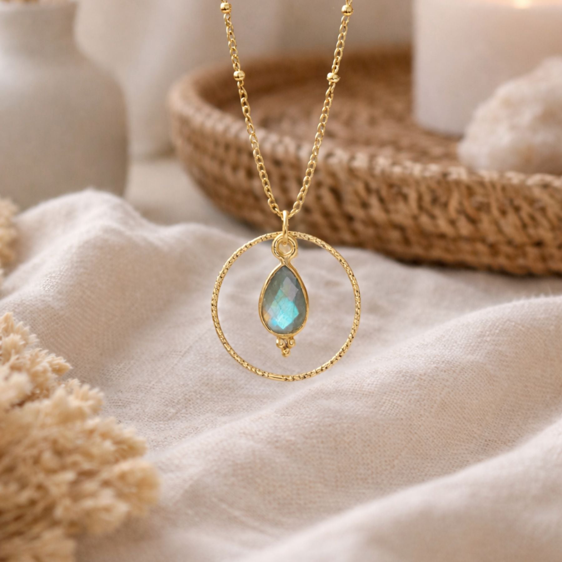 Collier "Acionna" en Labradorite