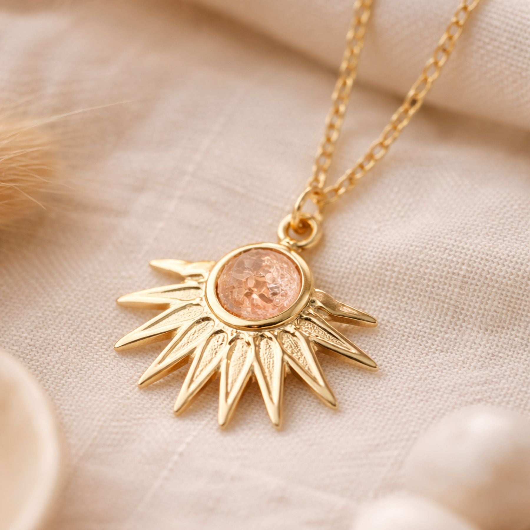 Collier "Apollon" - Quartz fraise