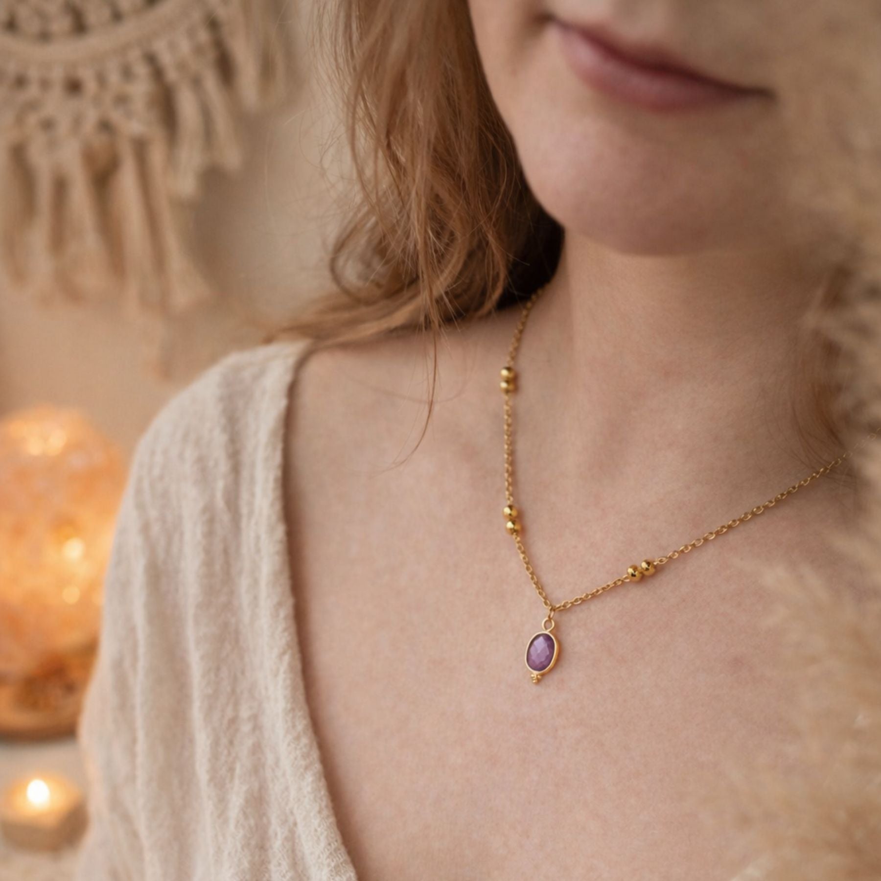 Collier "Calliope" - Améthyste