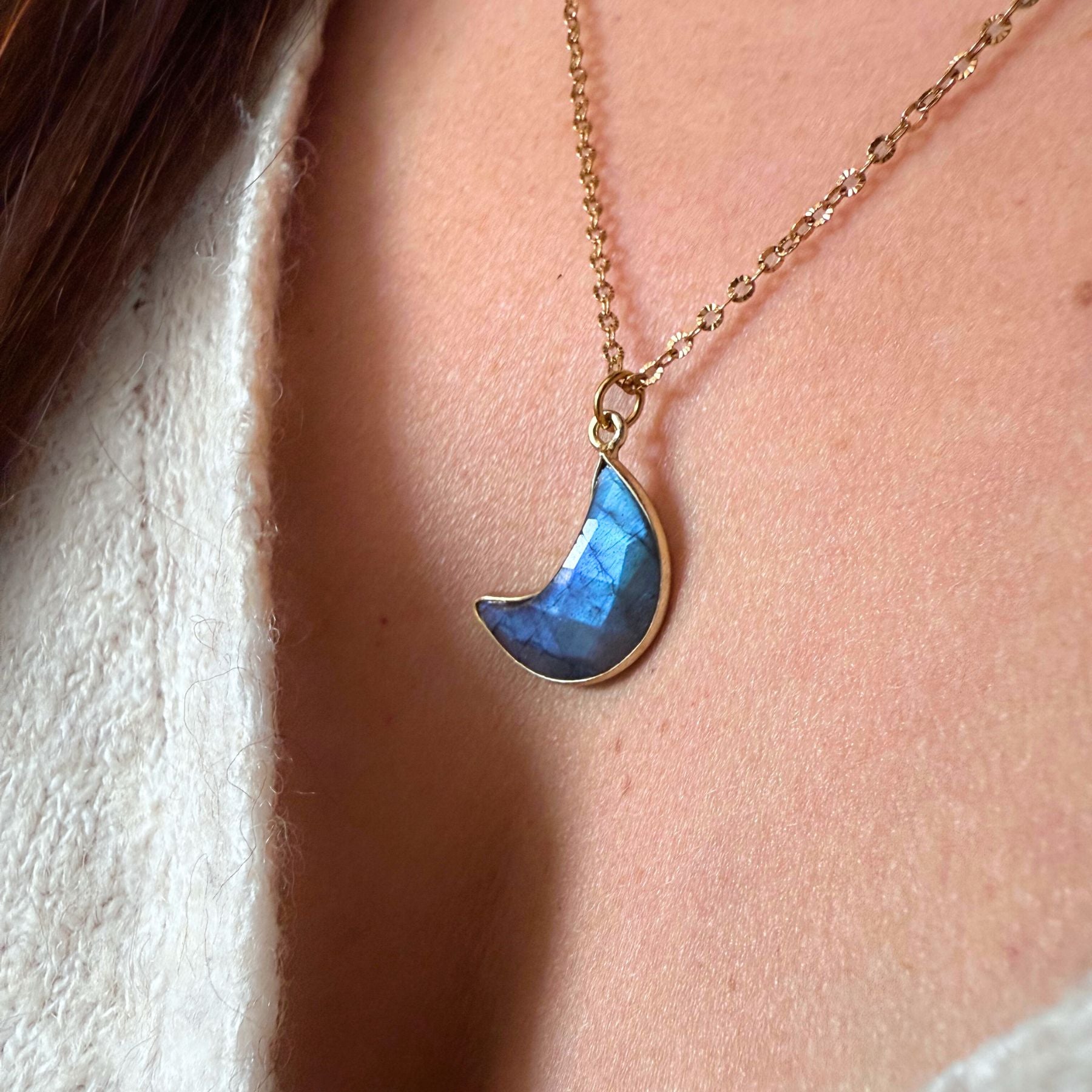 Collier "Lune" Labradorite