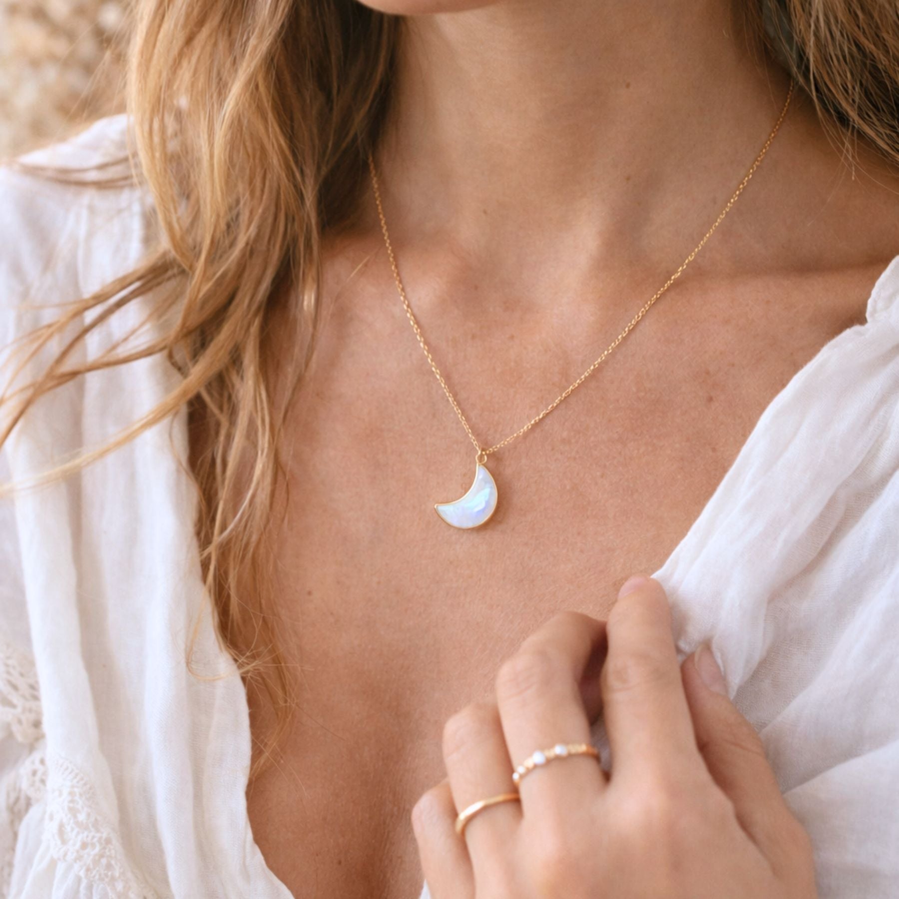 Collier "Lune" - Pierre de lune