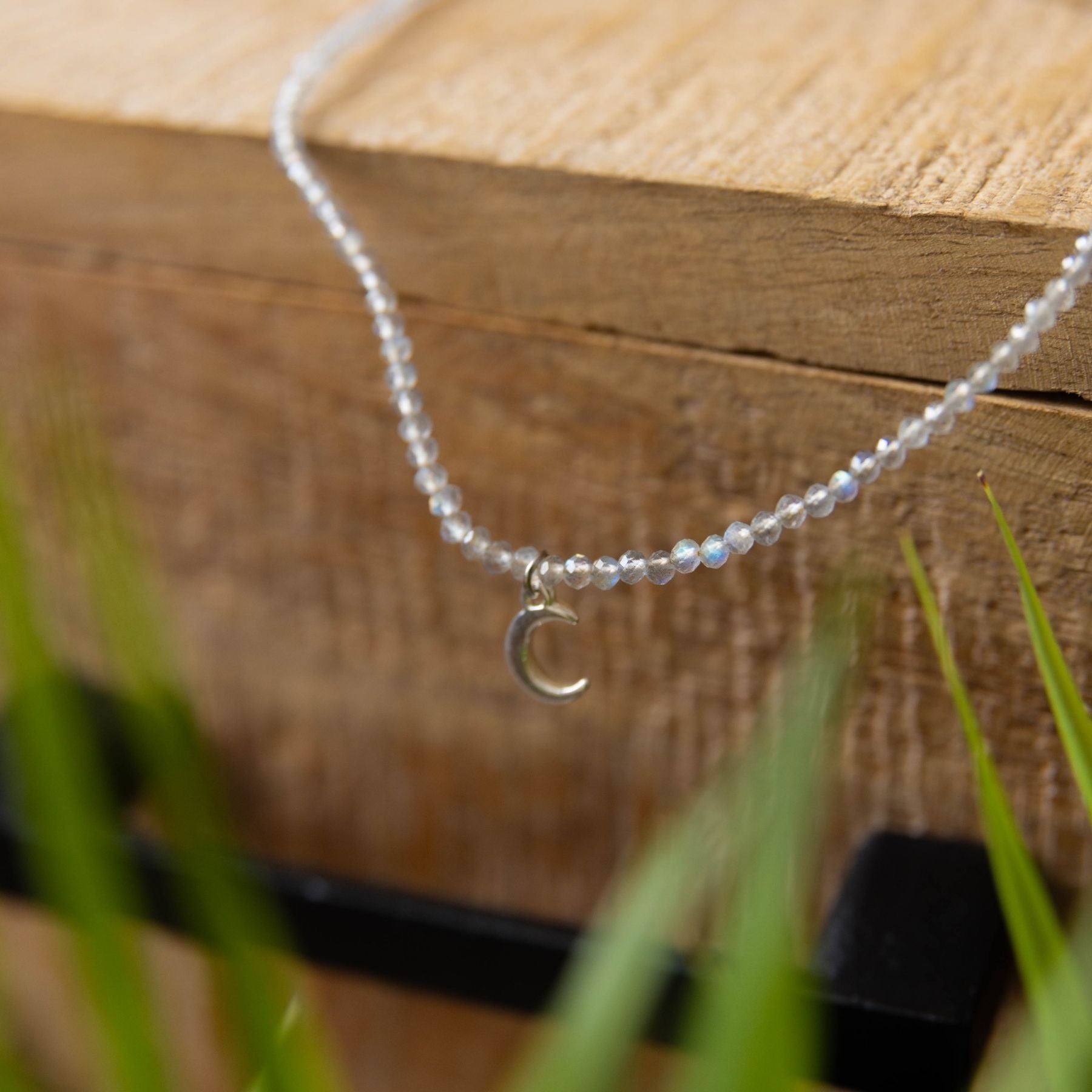 Collier "Lune" en Labradorite