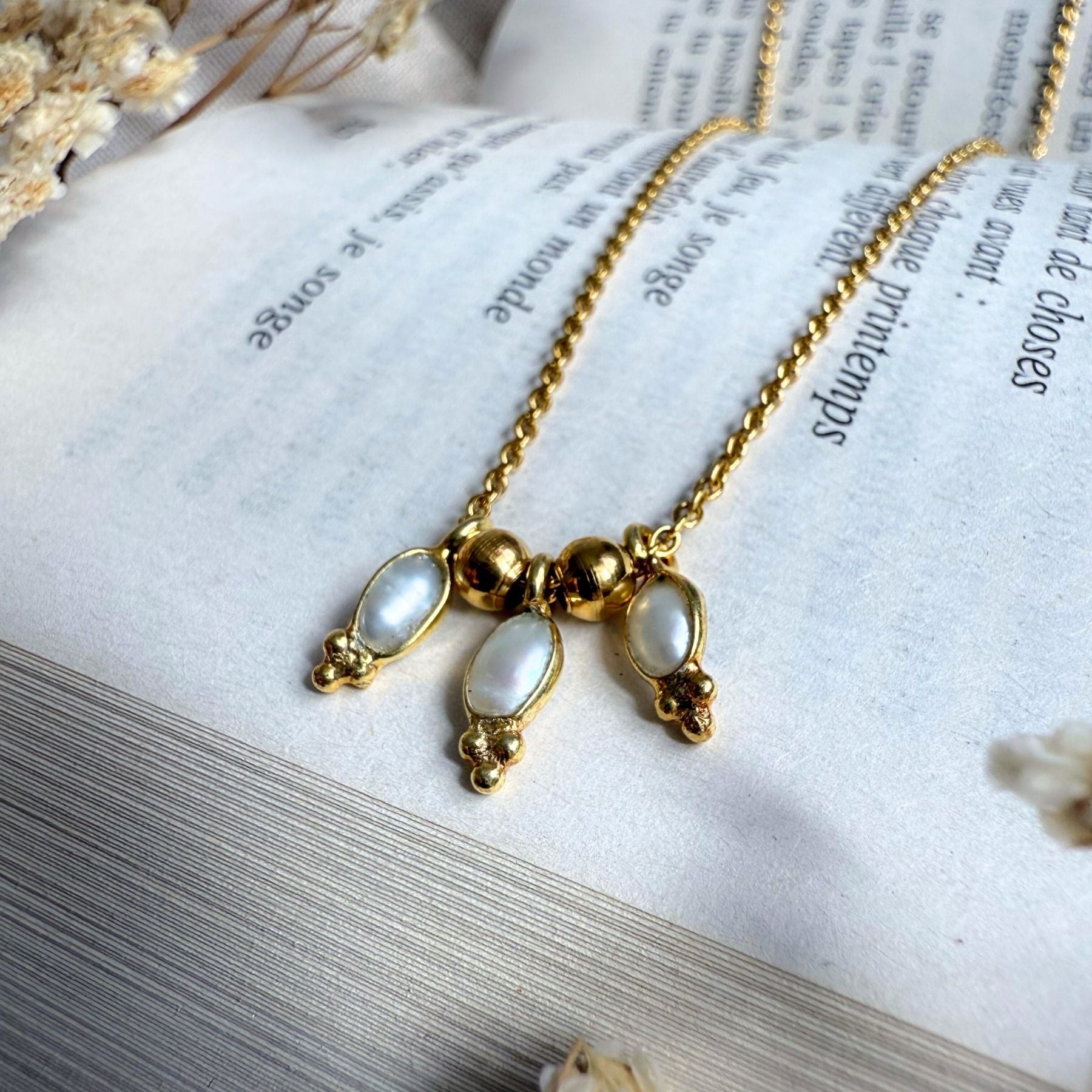 Collier "Triade" - Perle d'eau douce