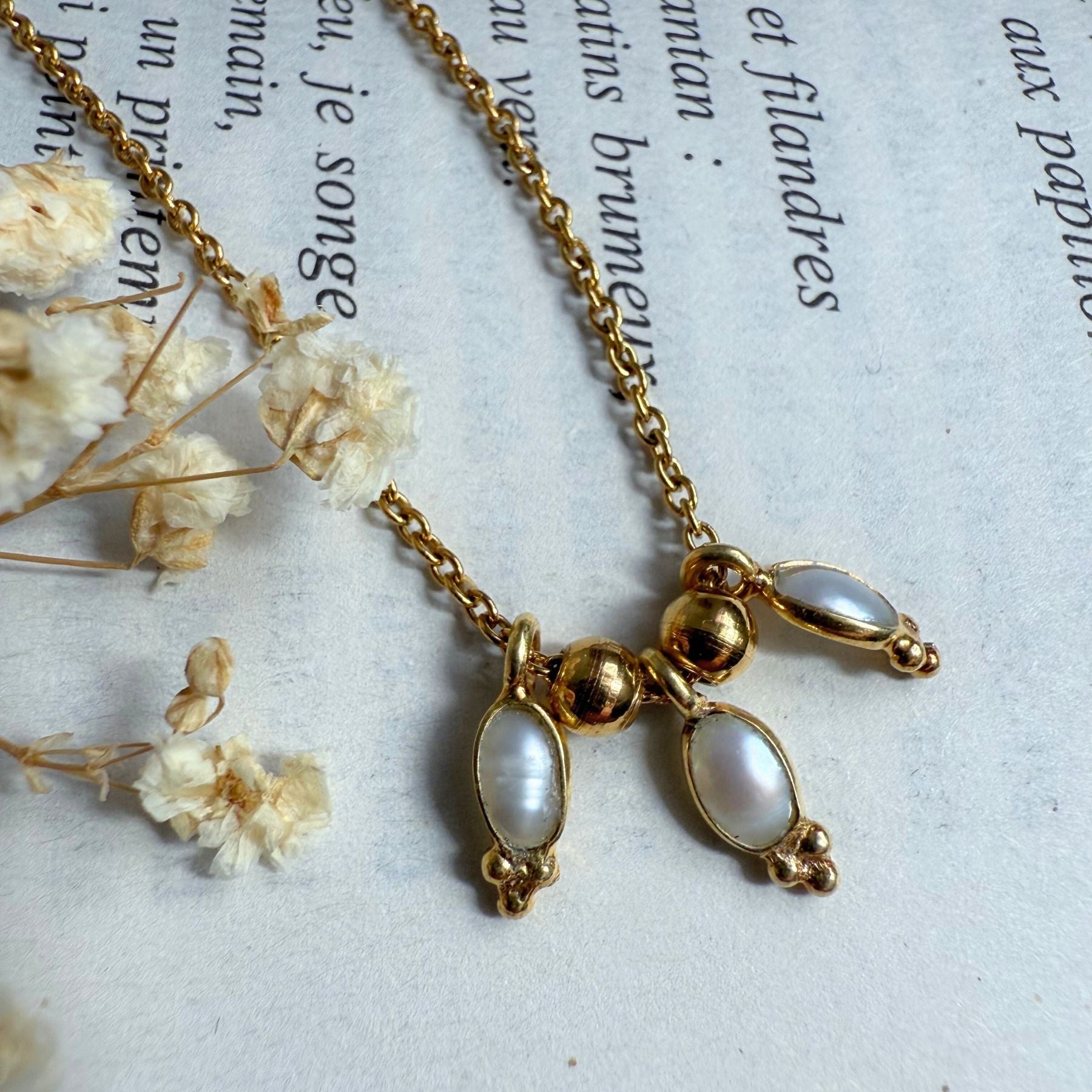 Collier "Triade" - Perle d'eau douce