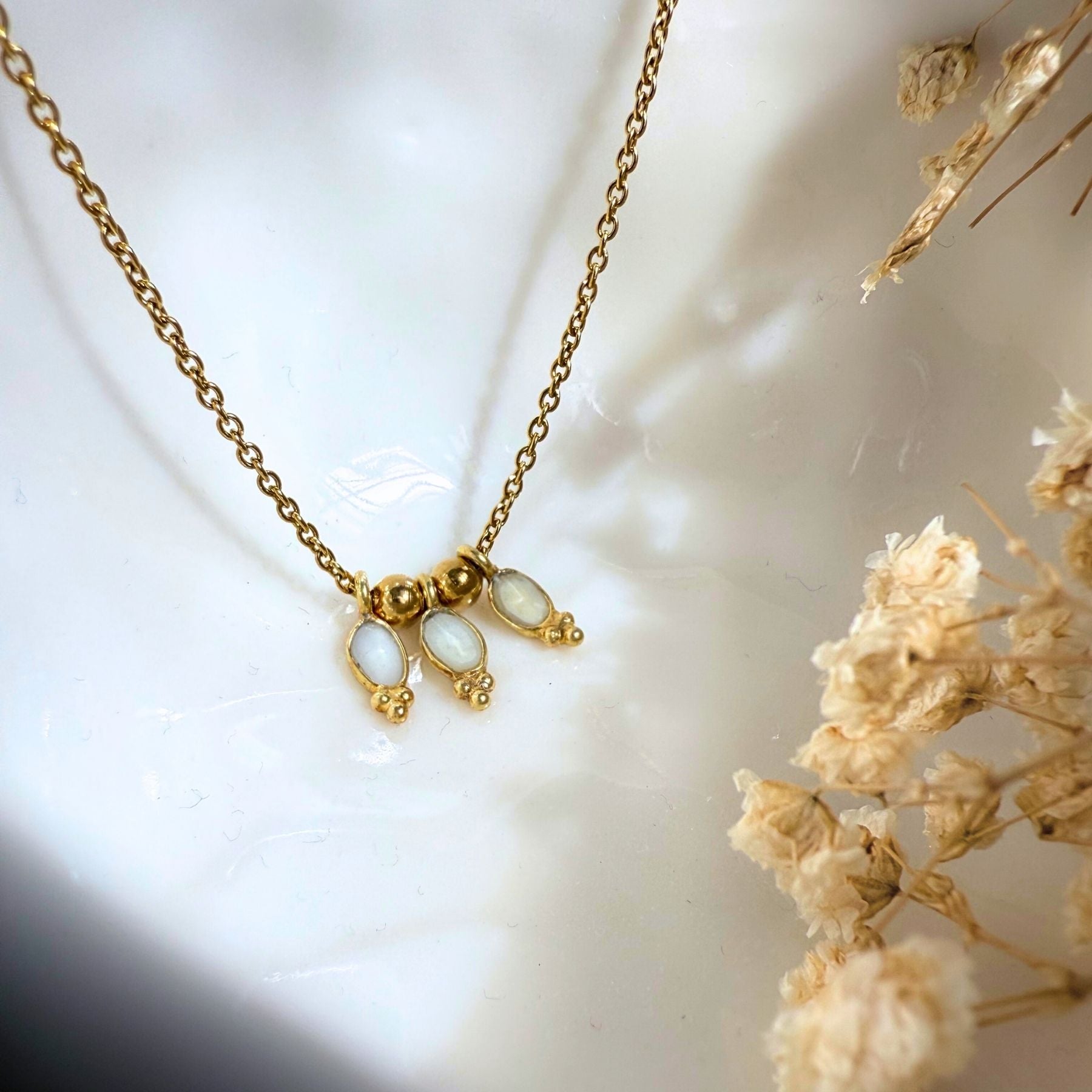 Collier "Triade" - Perle d'eau douce