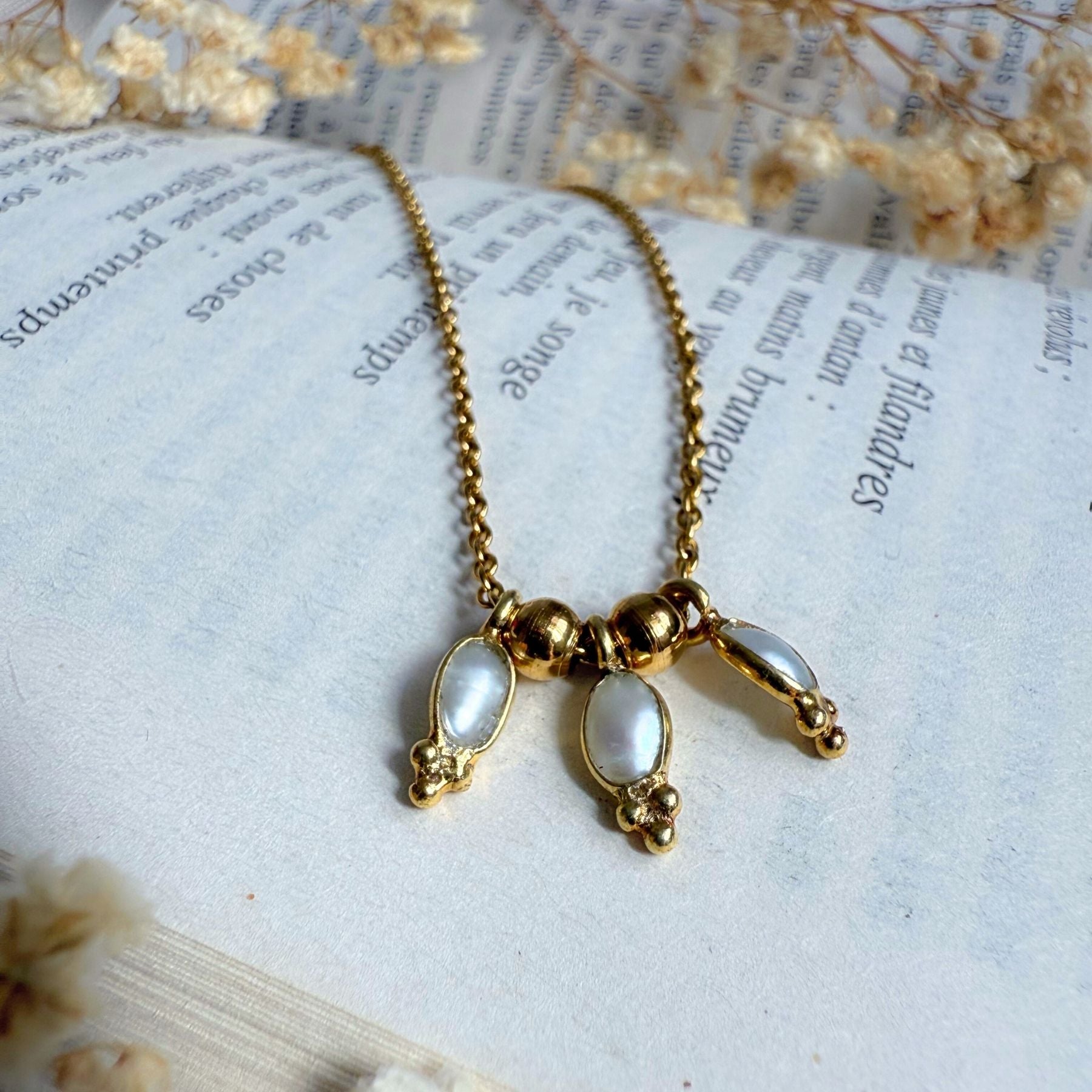 Collier "Triade" - Perle d'eau douce