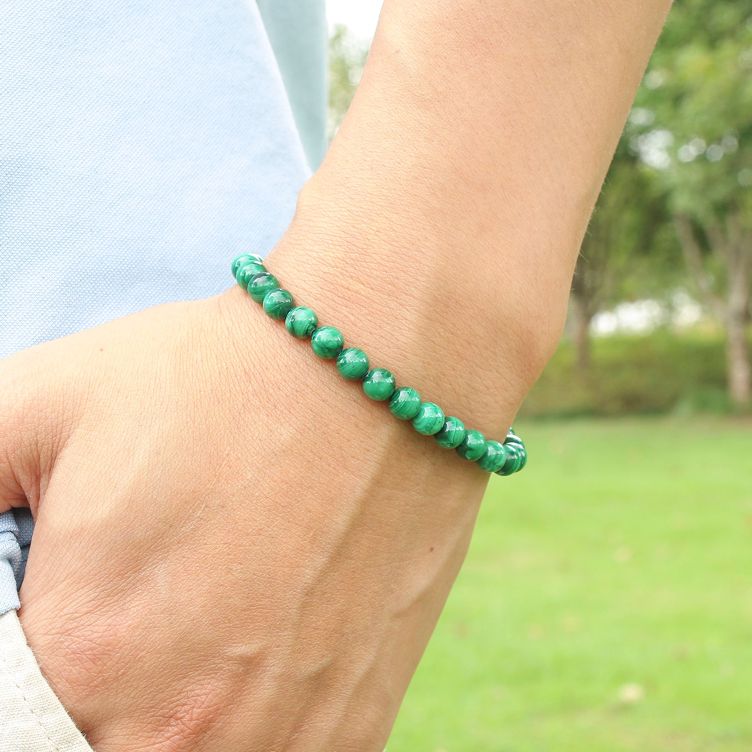 Bracelet en Malachite