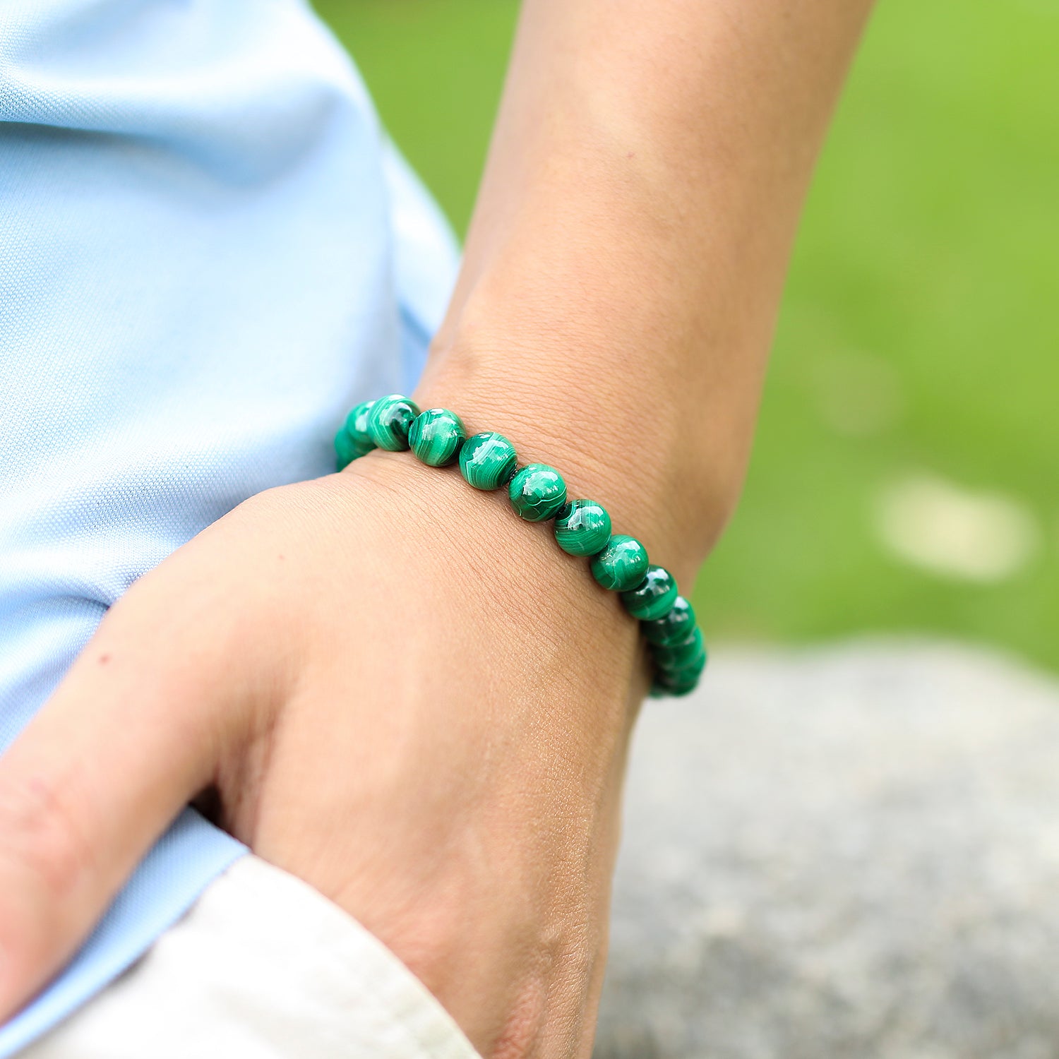 Bracelet en Malachite