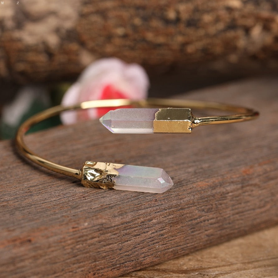 Bracelet en Quartz blanc