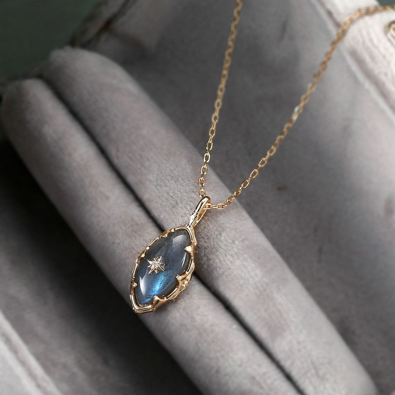 Collier "Érato" en Labradorite