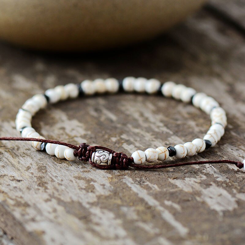 Bracelet fin en Howlite