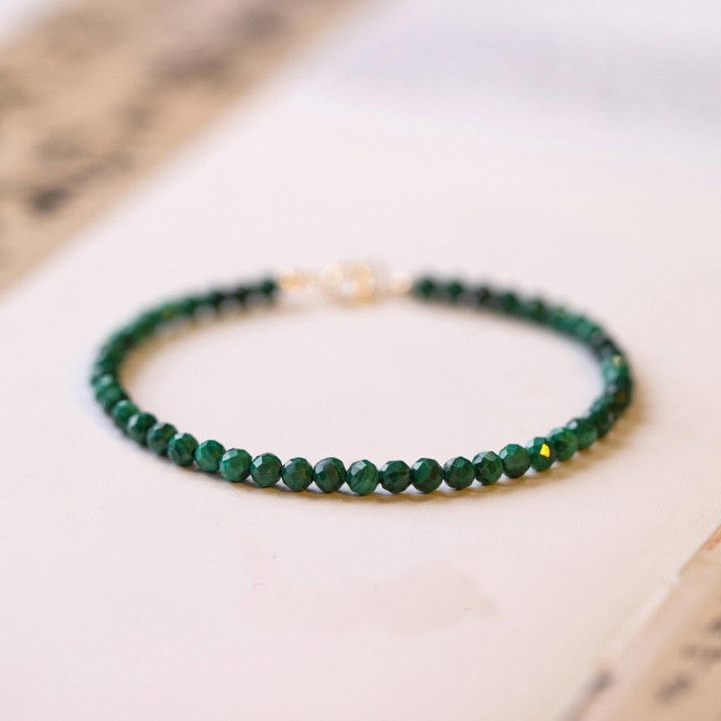 Bracelet fin en Malachite