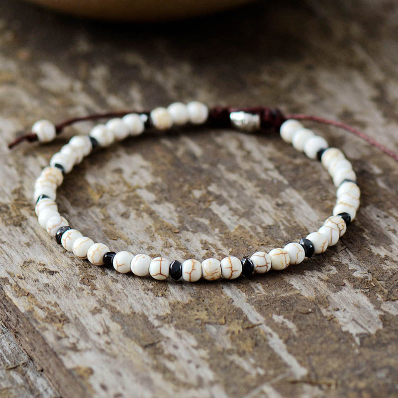 Bracelet fin en Howlite 