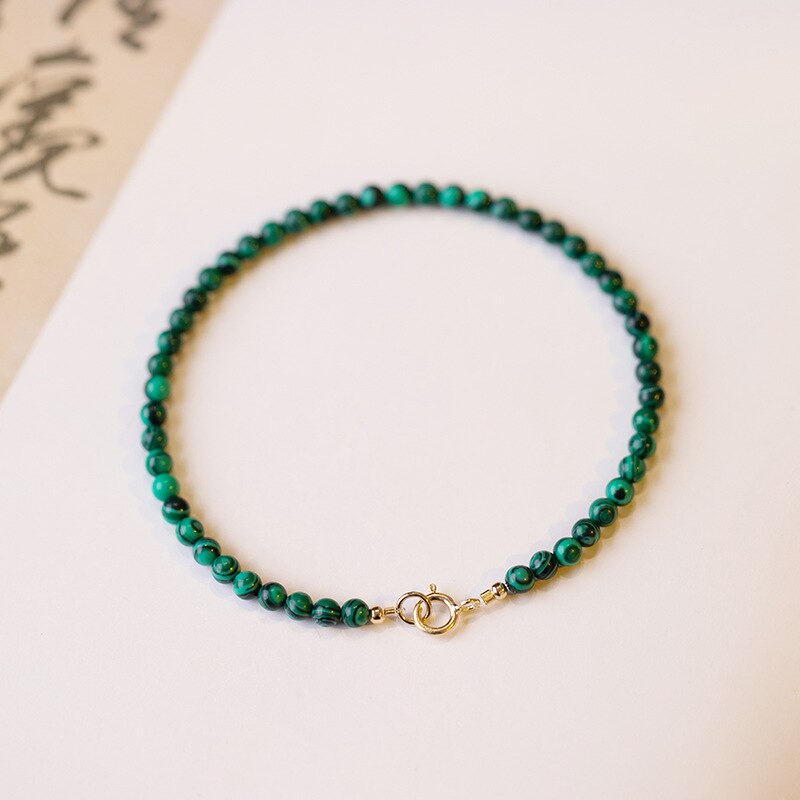 Bracelet fin en Malachite