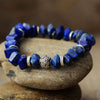 Bracelet "Astre" en Lapis-lazuli