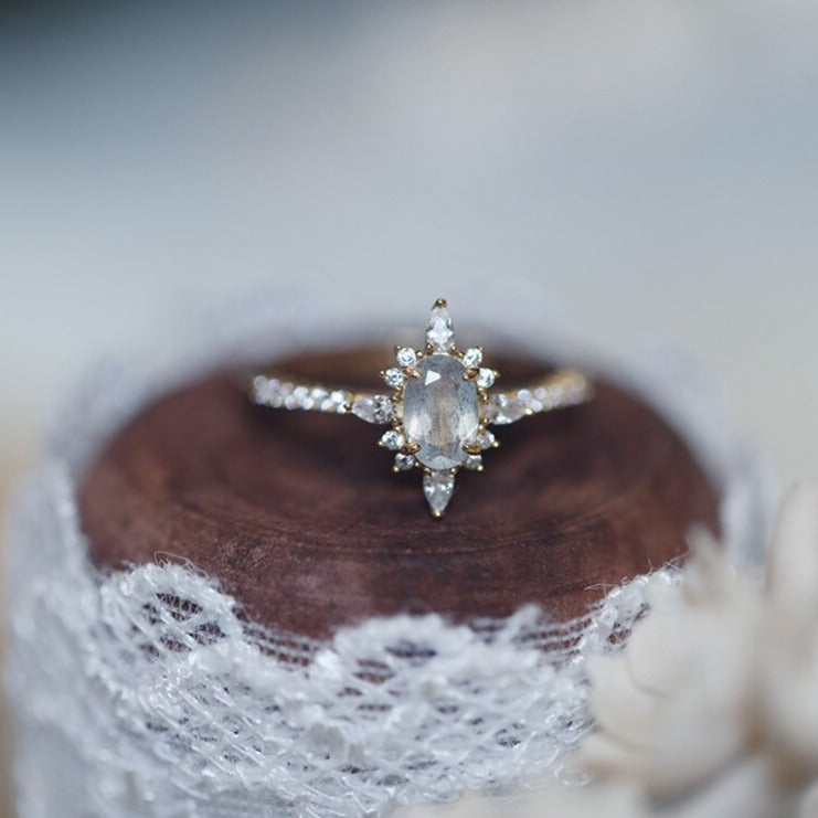 Bague "Minerve" en Labradorite