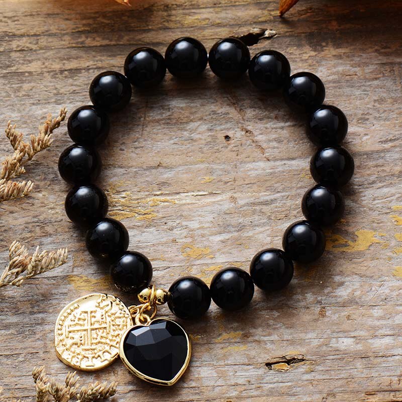 Bracelet "Hestia" en Onyx