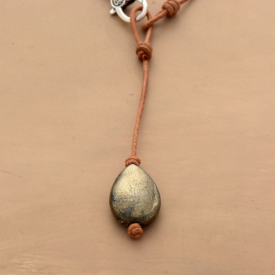 Collier "Transcendance" en Pyrite