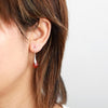 Boucles d'oreilles "Vitalité" en Jaspe rouge