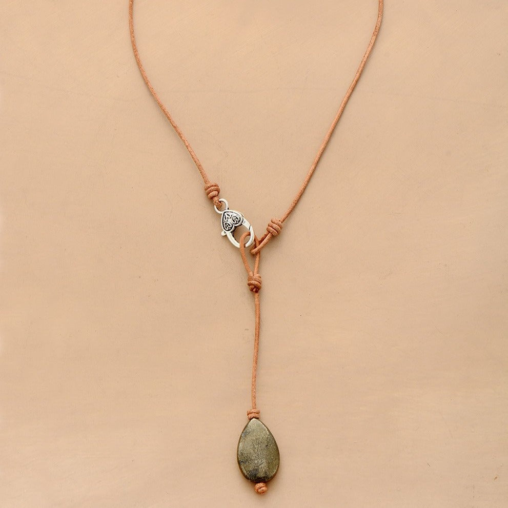 Collier "Transcendance" en Pyrite