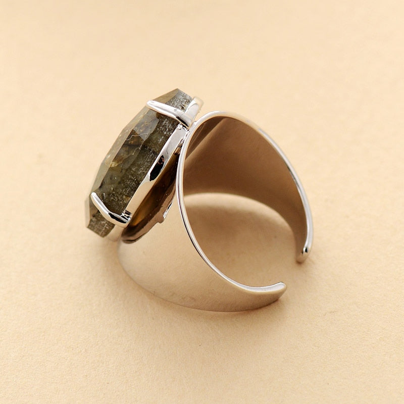 Bague "Intensité" en Labradorite