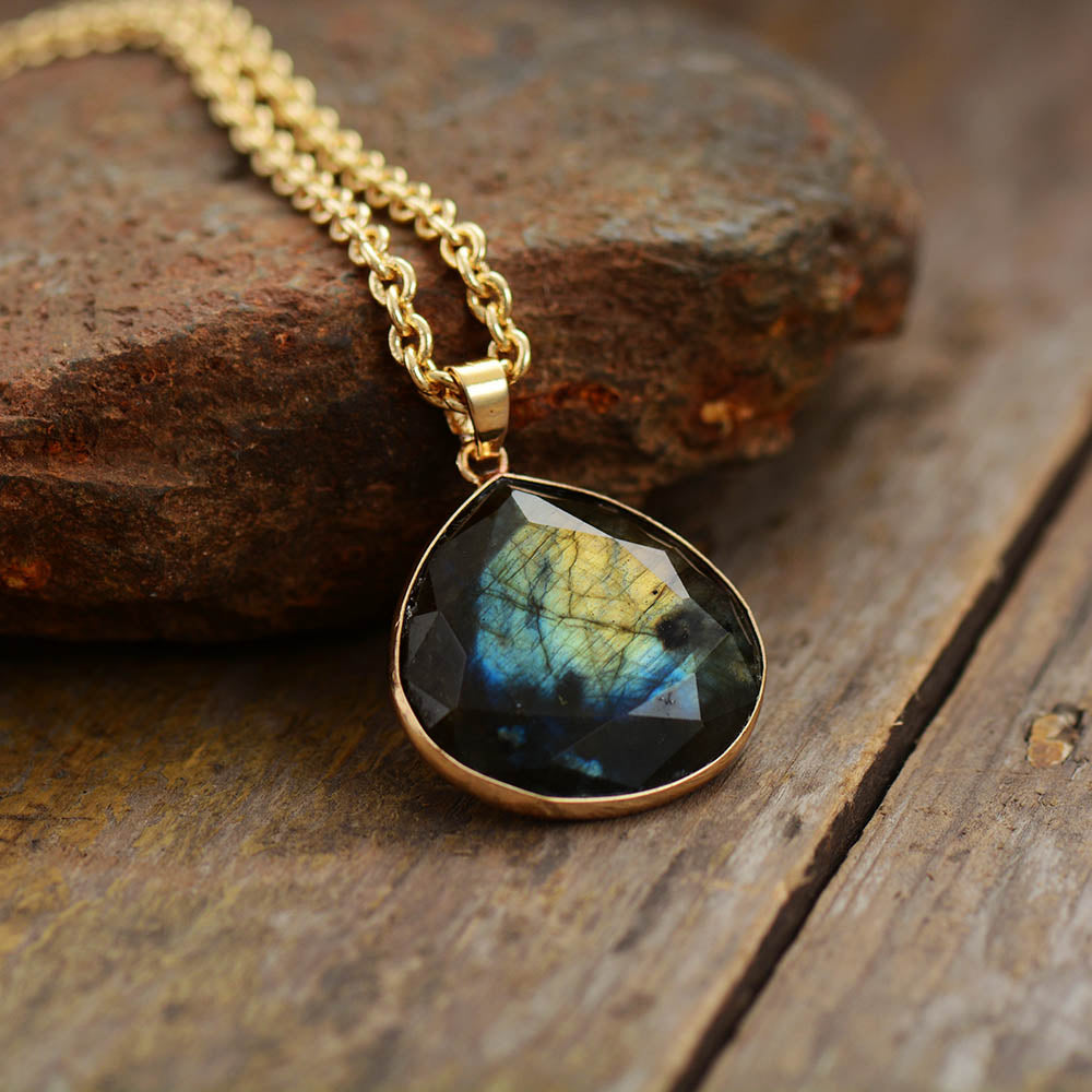 Collier "Aurore" en Labradorite