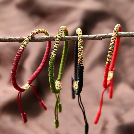 Bracelet tibétain en coton tressé