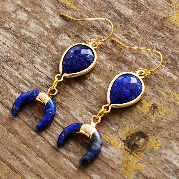 Boucles d'oreilles en Lapis-lazuli