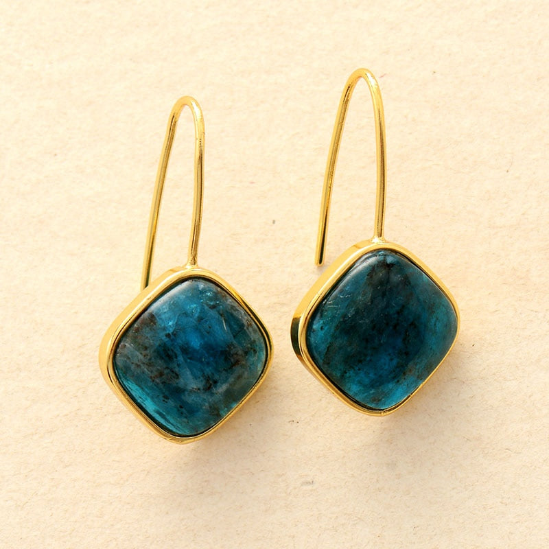 Boucles d'oreilles "Emanation" en Apatite