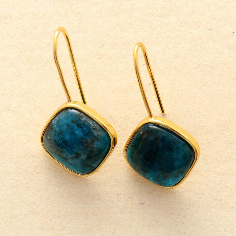 Boucles d'oreilles "Emanation" en Apatite