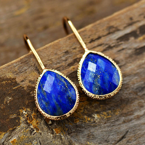 Boucles d'oreilles "Elba" en Lapis-lazuli