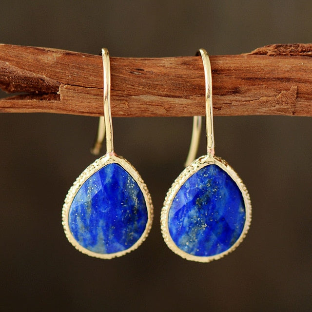 Boucles d'oreilles "Elba" en Lapis-lazuli