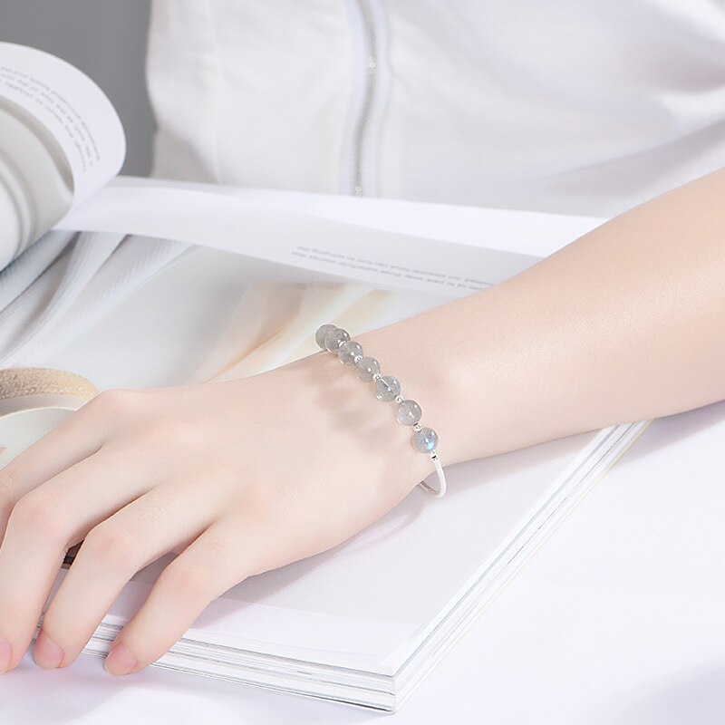 Bracelet "Féminin" en Pierre de lune