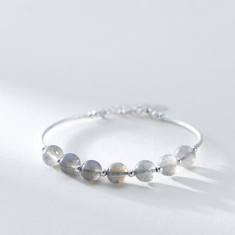 Bracelet "Féminin" en Pierre de lune