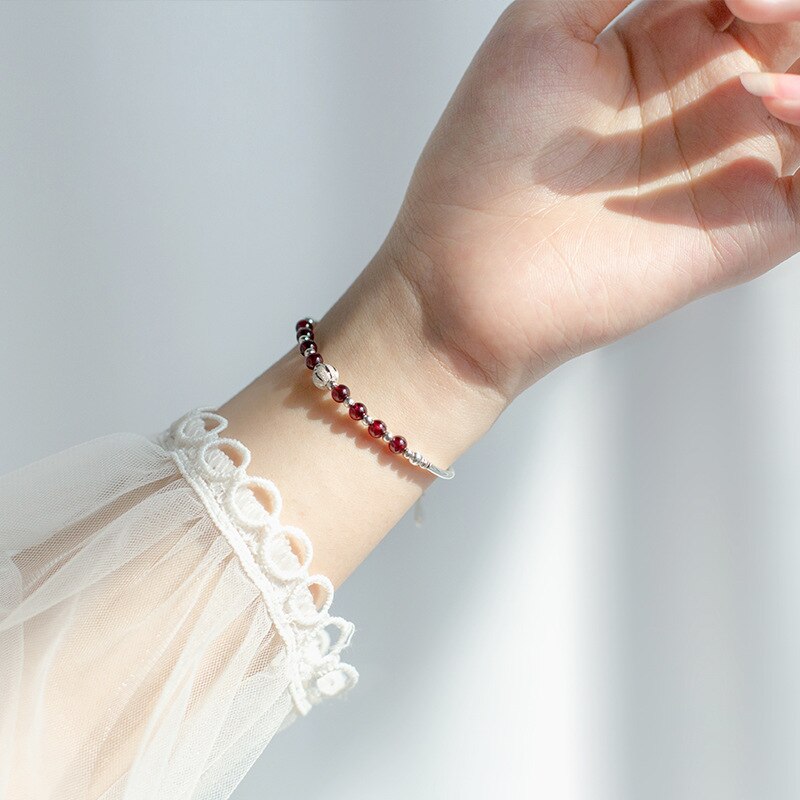 Bracelet "Ascension" en Grenat