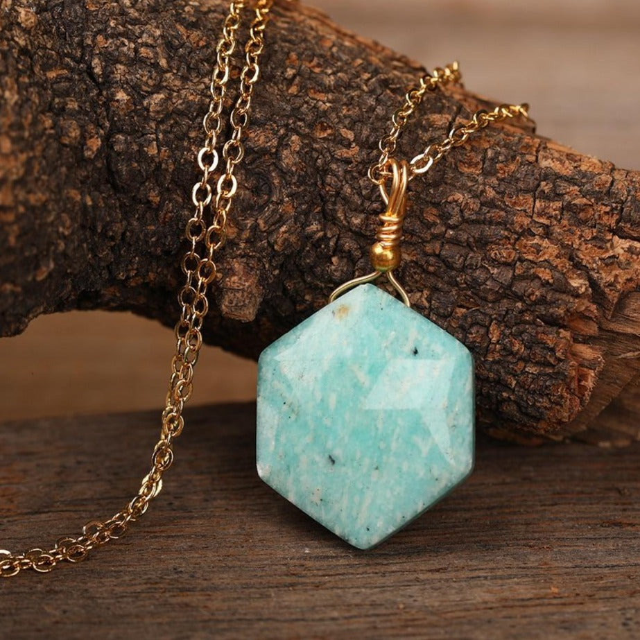 Collier en Amazonite