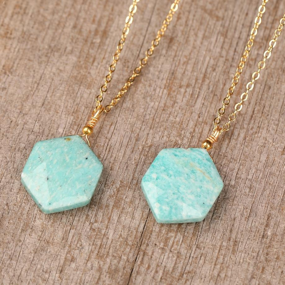 Collier en Amazonite