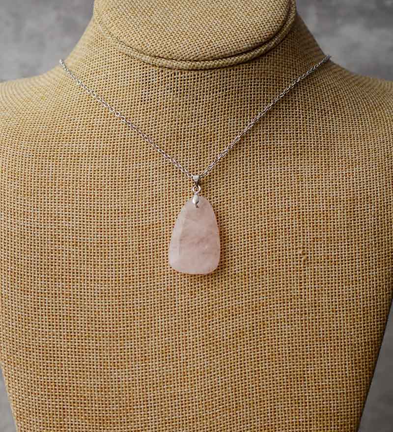 Collier en Quartz rose