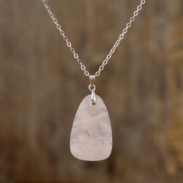 Collier en Quartz rose