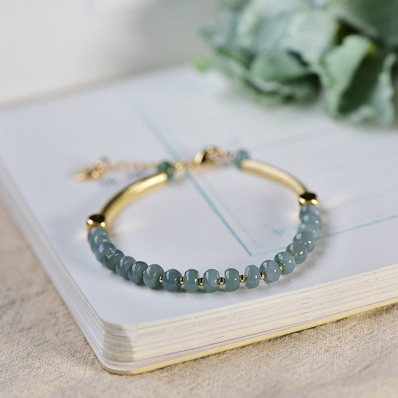 Bracelet en Jade bleu