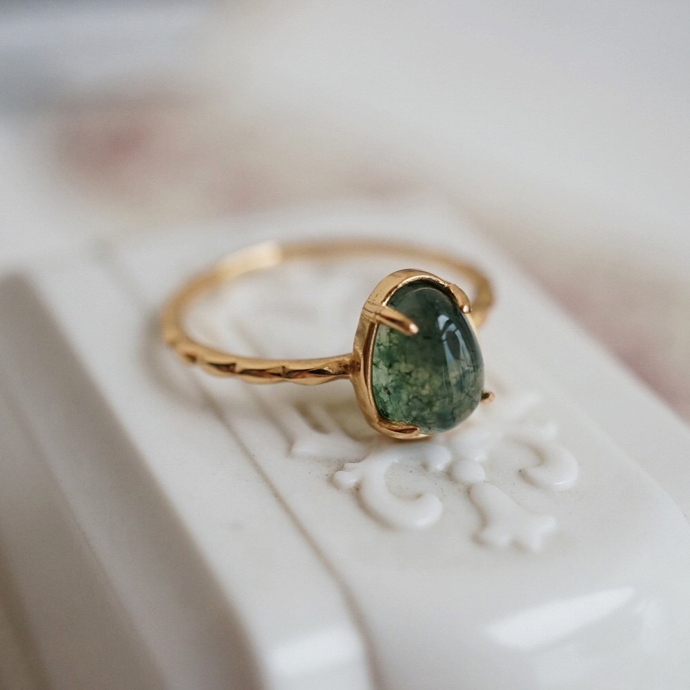 Bague en Agate mousse