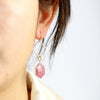 Boucles d'oreilles en Rhodonite
