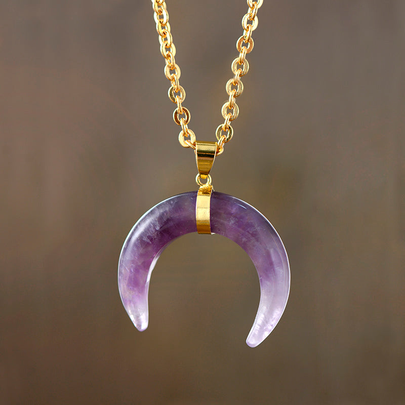 Collier "Lune" en Améthyste