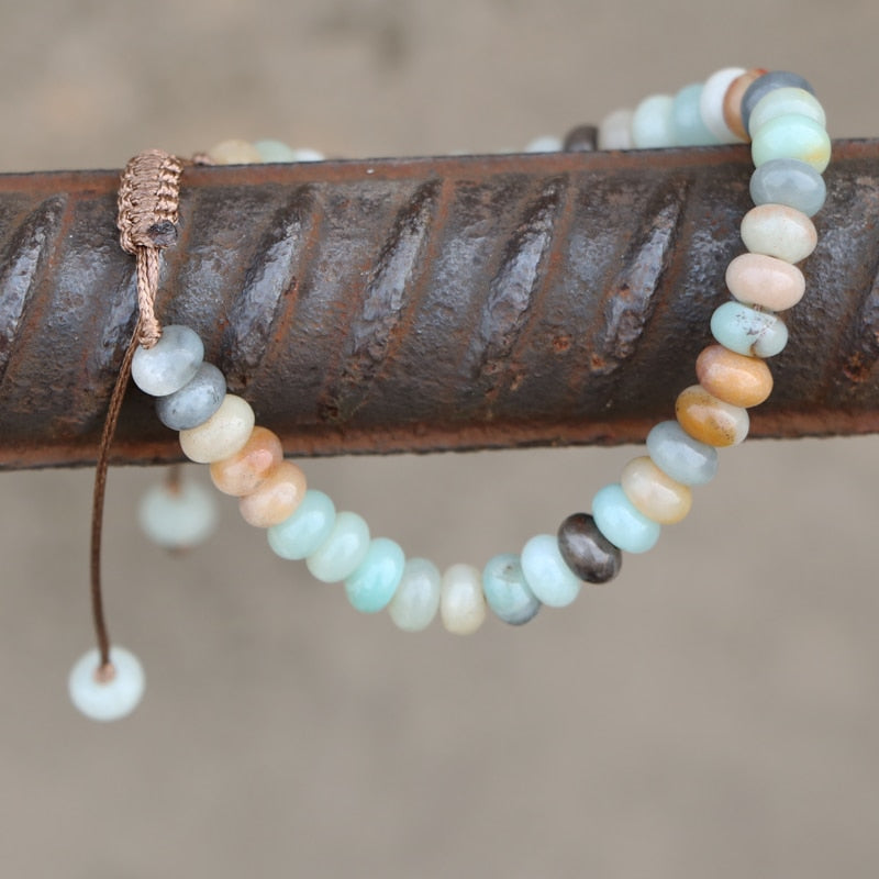 Bracelet "Positif" en Amazonite