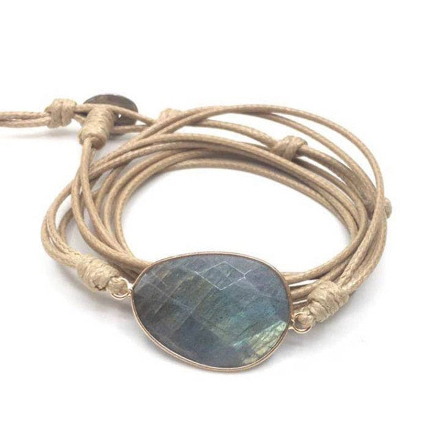 Bracelet "Clairvoyance" en Labradorite