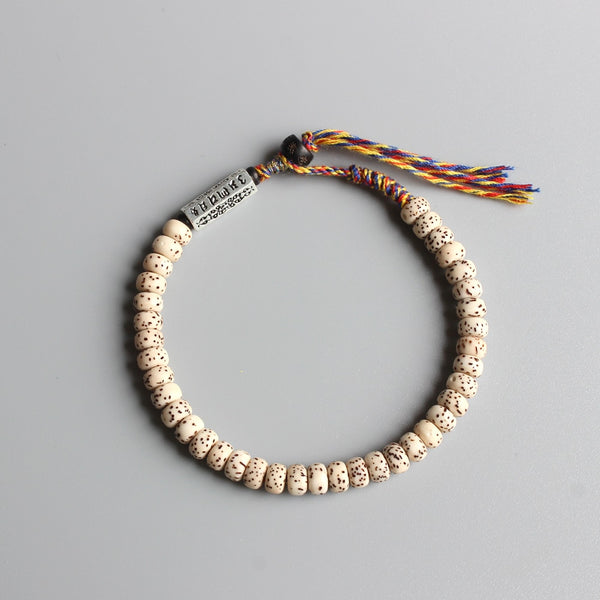 Bracelet "Mantra amulette" en graines de Bois de bodhi